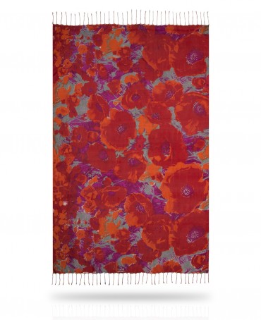 Палантин Женский S23-FLEUR.DU.CIEL/ROSE.CLAIR